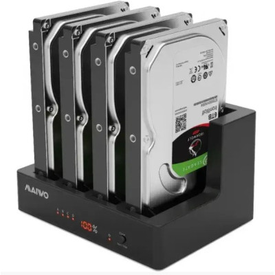 Док-станція для накопичувачів Maiwo 4*HDD 2,5&quot;/3,5&quot; SATA/SSD USB3.0 (K3094A) Вінниця - фото 1
