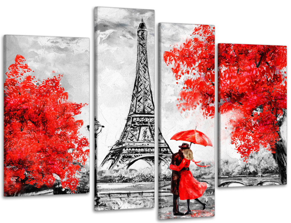 Модульная картина Париж Пара Art-132_4 90х132 см Киев - изображение 1