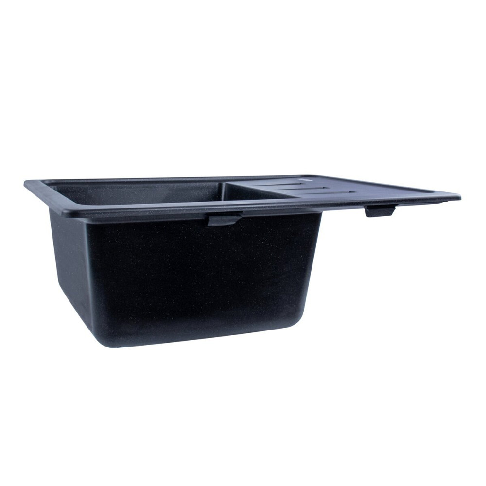 VALESO Гранітна мийка для кухні VALESO LIANA 6243 матова Чорний металік Киев - изображение 2