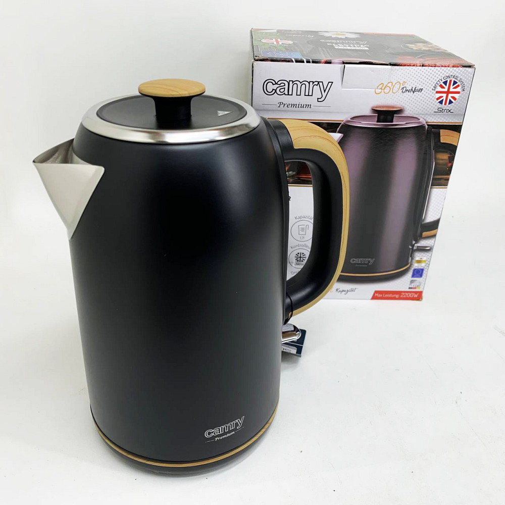 Чайник для кави електронний чайник Тихий побутовий Електрочайник нержавіюча сталь BE-52 Львів - фото 12