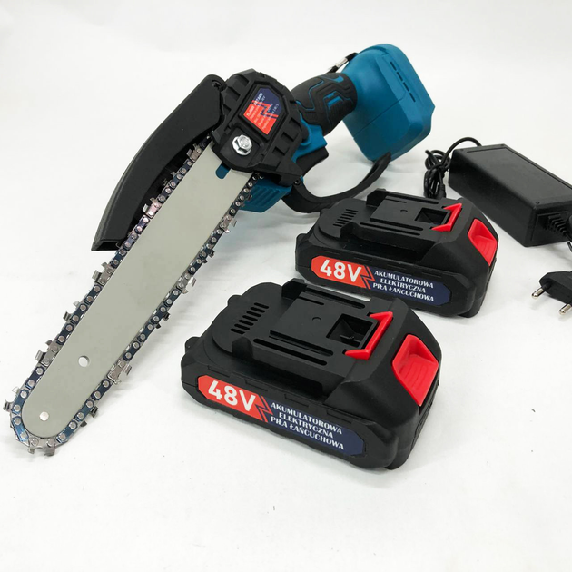 Міні пила акумуляторна ланцюгова Chain Saw 6" TL-0600 + 2АКБ 21V + зарядне + ланцюг + бокс Вінниця - фото 8