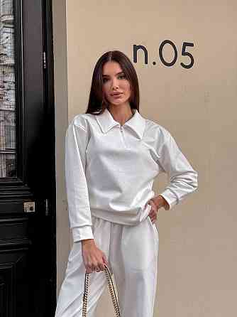 Жіночий базовий прогулянковий костюм на осінь щільний джерсі Одеса