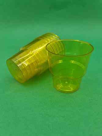 Стакан стеклоподобный без ніжки 200 гр жовтий (25 шт) Харків