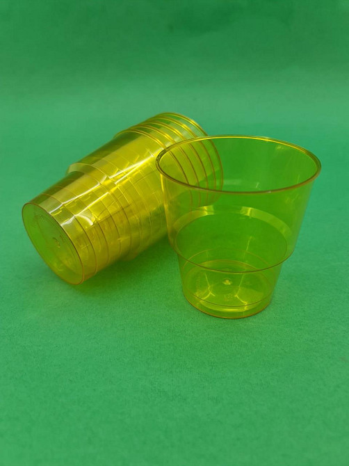 Стакан стеклоподобный без ніжки 200 гр жовтий (25 шт) Харків - фото 1