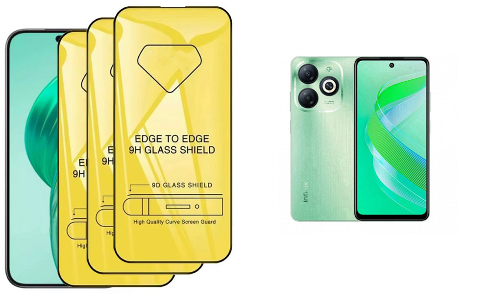 Захисне скло DefenzoGlass для Infinix Smart 8, Smart 8 HD, Smart 8 Plus – подвійна міцність Київ - фото 1