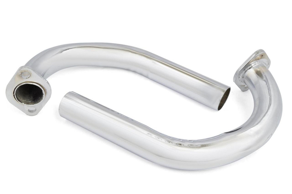 Коліно глушника мотоцикл Іж Юпітер (пара) (хром) Мукачево - фото 1