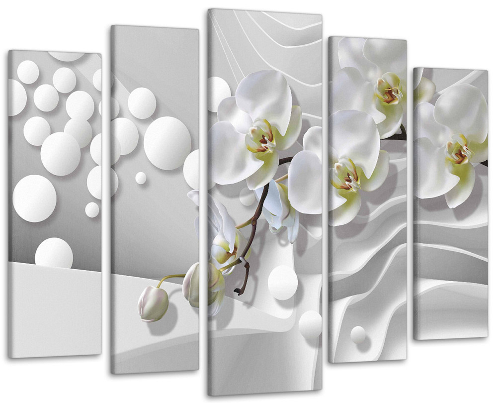 Модульна картина Квіти Орхідея Art-258_5 ( 80х118см ) Київ - фото 1