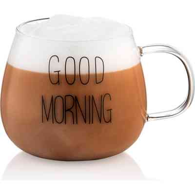 Набір чашок Ardesto Good Morning BMR 430 мл 2 шт прозорий (AR2643BMR) Вінниця