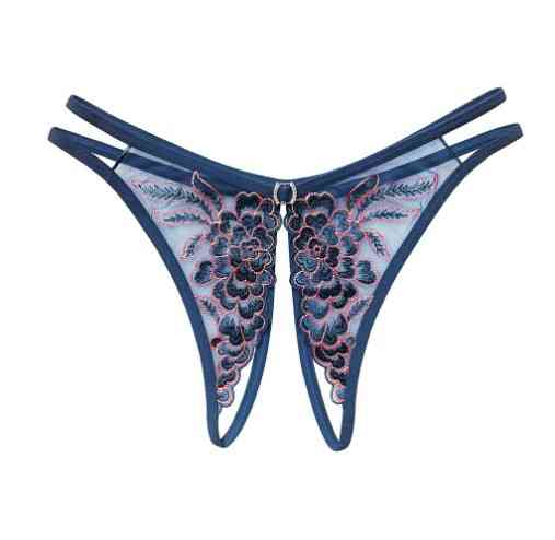 Трусики з розрізом темно-сині - розмір 42-44, талія до 75см Київ