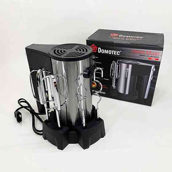 Надійний невеликий міксер для кухні DOMOTEC, Побутовий міксер з віночками для хлібного тіста FV-54 Львів