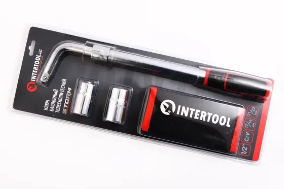 Ключ колісного телескопа. 1/2, 17/19, 21/23м Intertool Storm з чохлом Вінниця