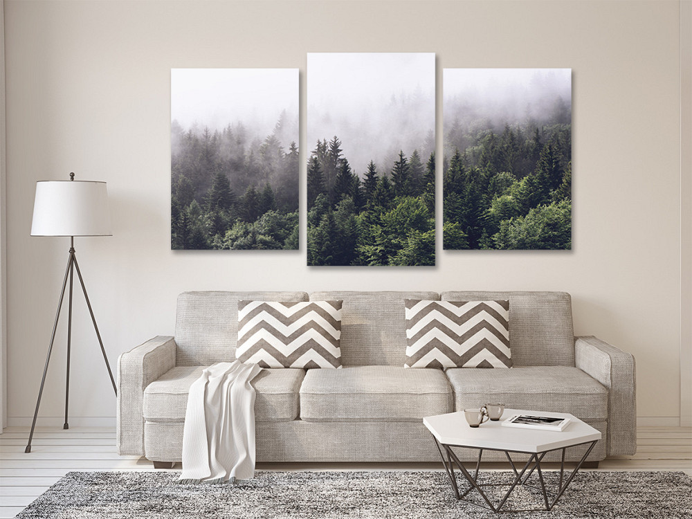 Модульна картина у вітальню/ спальню Ліс в тумані Art-514_3 100x150 см Київ - фото 2