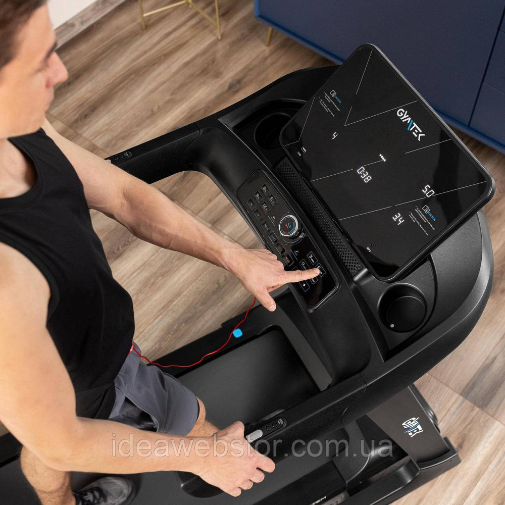 Беговая дорожка GYMTEK XT800 электрическая складная для дома 18 км/ч наклон 15% амортизация двигатель 3.25 к.с. нагрузка до 150 кг Киев - изображение 16