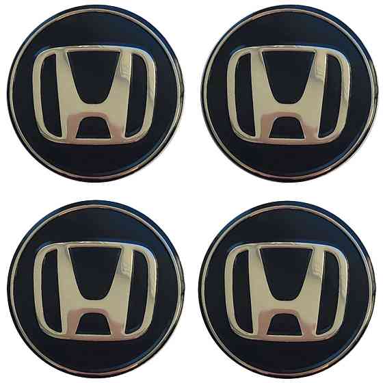 Наклейки на диски/ковпаки Honda 90мм 4шт чорний Київ