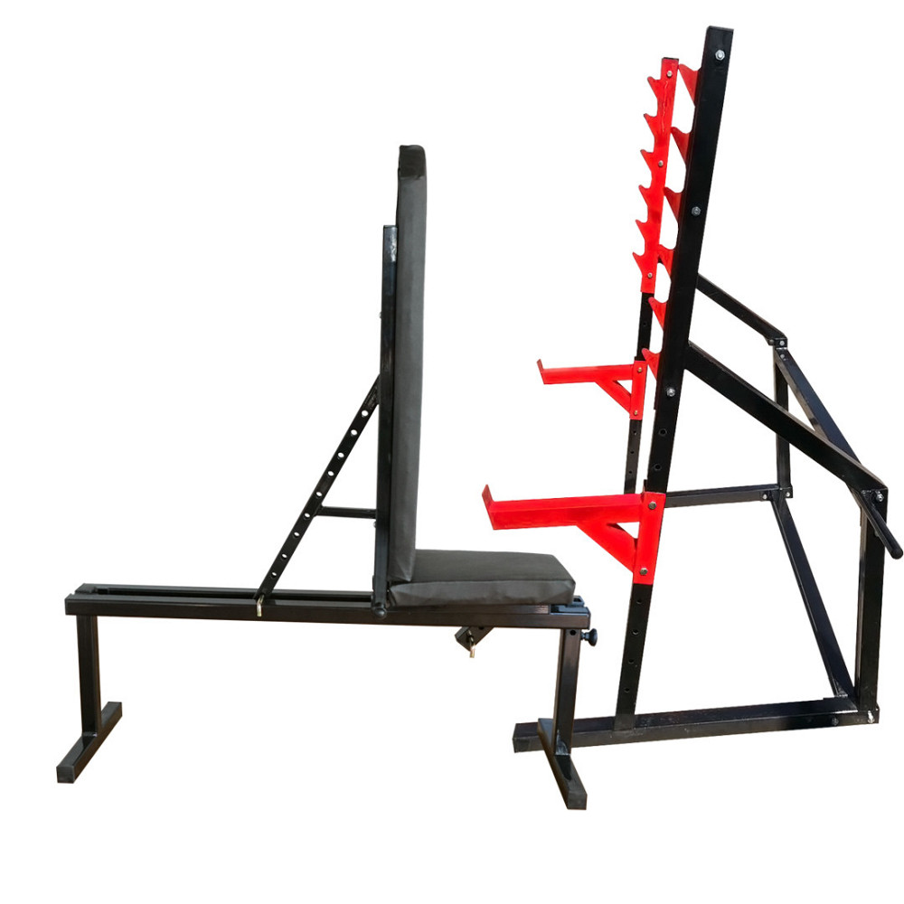 Лавка для жиму регульована 40 на 40 мм + Стійки для присідання під штангу 50 на 50 мм Київ - фото 2