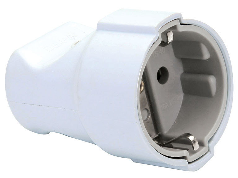 Гнездо электрическое DE-PA 16A с заземлением (11102) Днепр - изображение 1