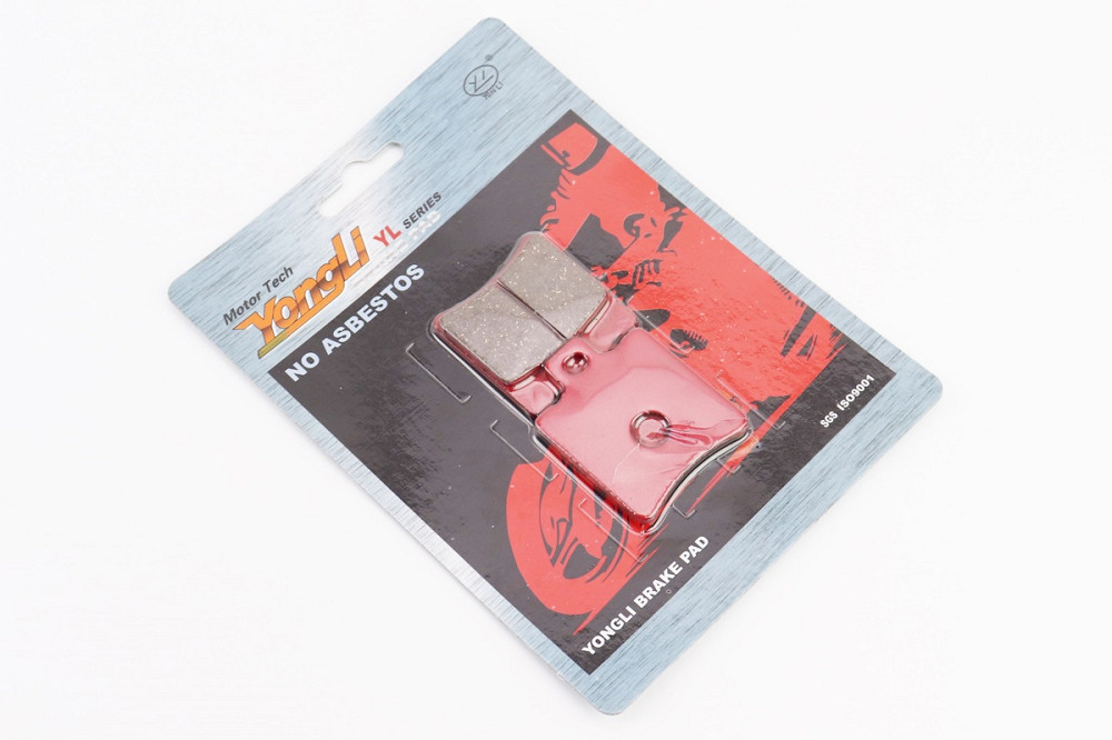 Гальмівні колодки (дискові) Yamaha JOG NEXT ZONE ZR / CW 50; HONDA SFX 50 / SRX 50 / SZX 50; PIAGGIO NRG 50 / NRG 50 / Typhoon 125 к-кт червоні Київ - фото 1