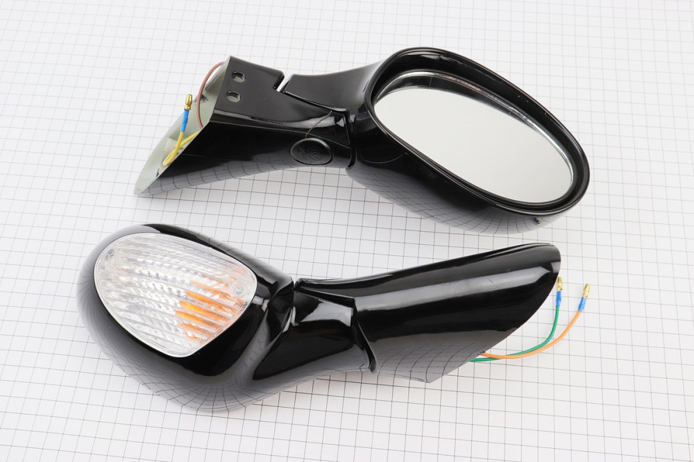 УЦІНКА Viper - F50 Дзеркало лів., прав. к-кт ЧОРНІ (тріщина, див. фото) Київ - фото 1