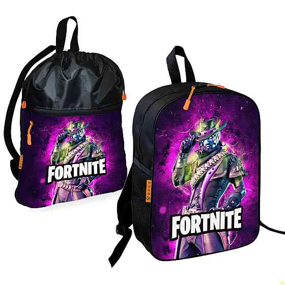 Шкільний рюкзак дитячий Fortnite + Сумка для взуття спортивної форми рюкзак-мішок хлопчикові (01860) Київ