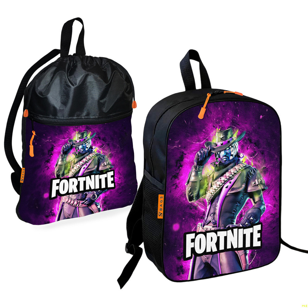 Шкільний рюкзак дитячий Fortnite + Сумка для взуття спортивної форми рюкзак-мішок хлопчикові (01860) Київ - фото 1