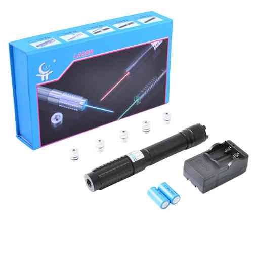 Лазерна указка YX-B015 Laser (5 насадок) Синій промінь Київ
