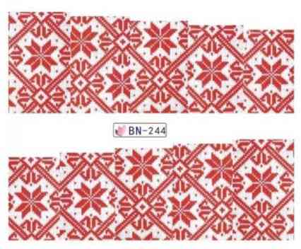 Наклейки на ногти на новый год красные - размер стикера 6*5см, инструкция по применению есть в описании товара Киев