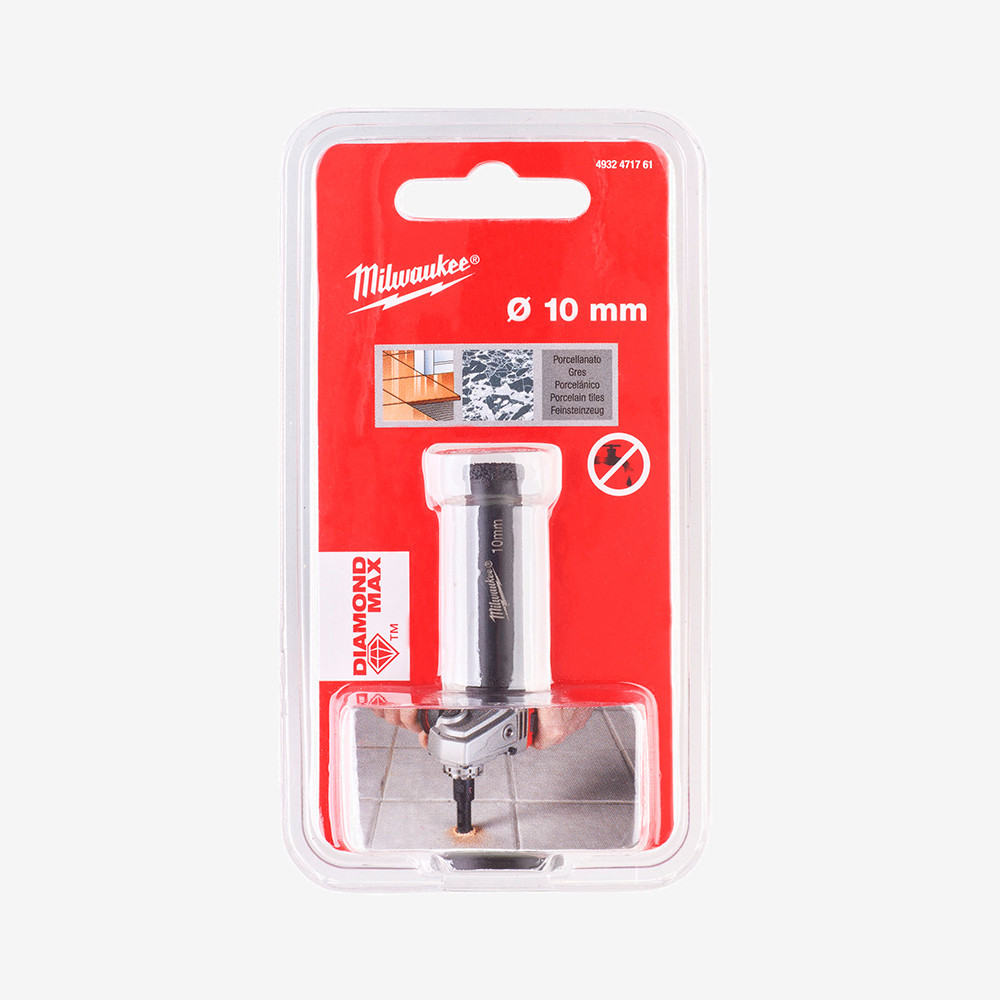 Коронка алмазная Diamond Max MILWAUKEE, Ø10мм Одеса - фото 2