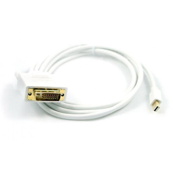 Кабель Mini DisplayPort M - DVI 25 M 1.8м білий (S0197) Київ - фото 1