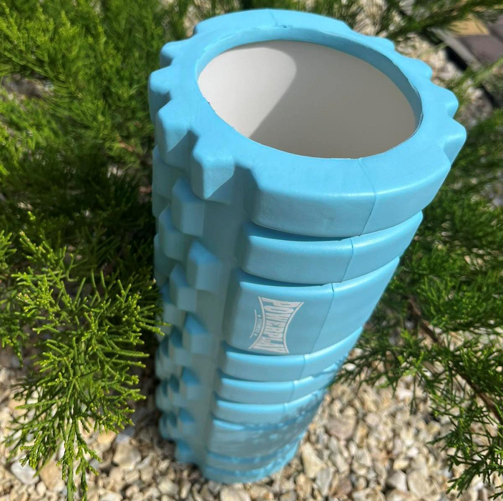 Масажний ролик (роллер) PowerPlay 4025 Massage Roller Синій (33x14см.) Кам'янське - фото 6