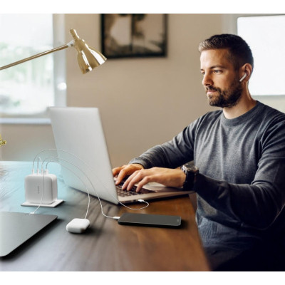 Зарядний пристрій D-Link 3xUSB-C + 1xUSB PD140W GaN white (DCF-141) Вінниця - фото 3