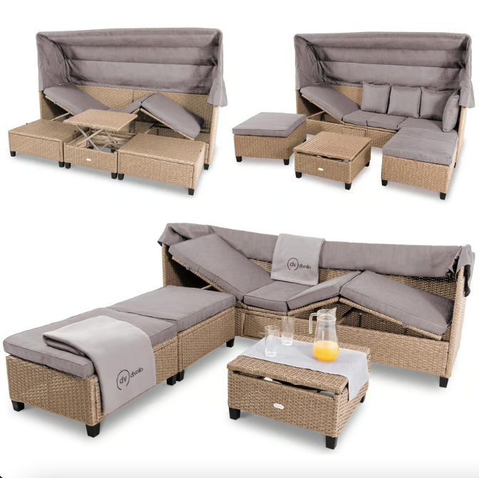 Комплект садових меблів Di Volio Luca бежево-сірий Киев - изображение 9