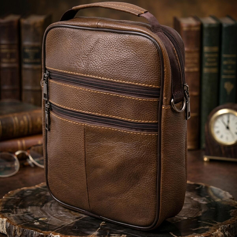 Мессенджер чоловічий Vintage 20392 Коричневий Київ - фото 14