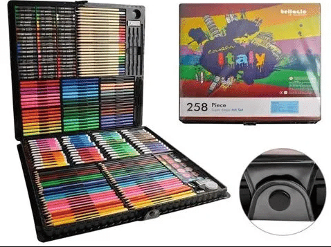 Видеообзор! Большой художественный набор для рисования в чемоданчике Colorful Italy 258 предметов Каменец-Подольский - изображение 2