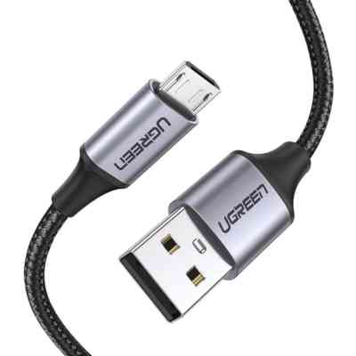 Дата кабель USB 2.0 AM to Micro 5P 1.5m 2A US290 black Ugreen (60147) Вінниця