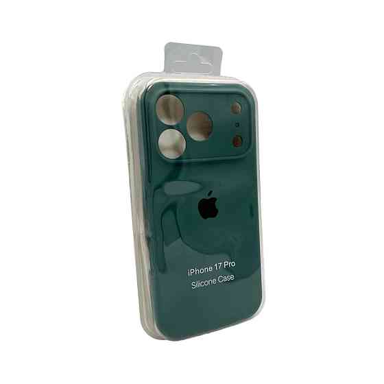 Чохол для смартфона Silicone Full Case AA Camera Protect for Apple iPhone 17 Pro Max 46,Pine Green Київ