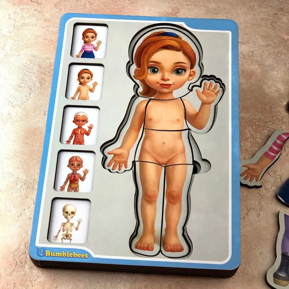 Деревянный пазл-вкладыш 