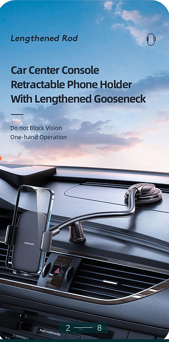 Тримач автокріплення: Xiaomi, Samsung, iPhone: USAMS US-Z1065. Київ - фото 2