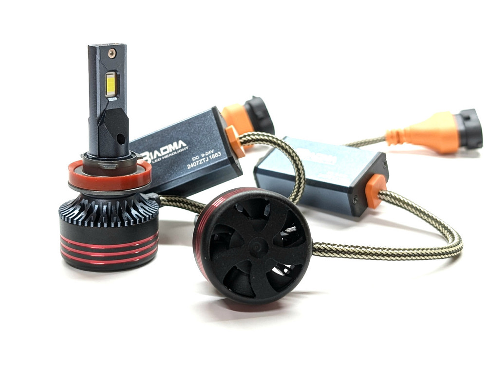 Комплект светодиодных ламп M8 PRO H11(H8/H9/H16) 55W Canbus 6000K 12000Lm 12/24V Харьков - изображение 3