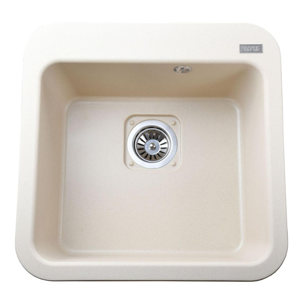 Гранитная мойка Globus Lux BARBORA слоновая кость 510х510мм (000012167) Киев - изображение 6