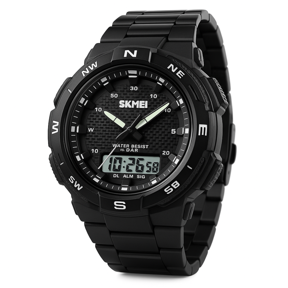 Стильные спортивные часы для активного отдыха SKMEI, Часы спортивные армейские рыбака охотника IE-71 Львов - изображение 15