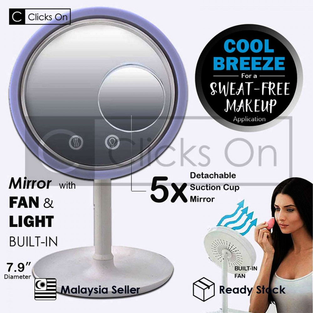 Дзеркало косметичне з підсвічуванням та вентилятором Київ - фото 5