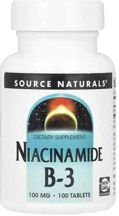 Ниацинамид (В-3) Source Naturals Niacinamide B-3 100 мг 100 таб Киев