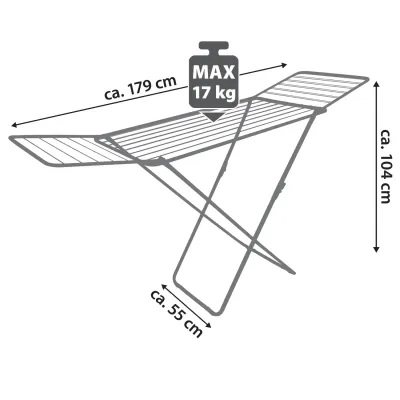 Сушарка для білизни Casa Si Kolibri 18m Black Підлогова (CS42191C06E) (DAS302861) Вінниця