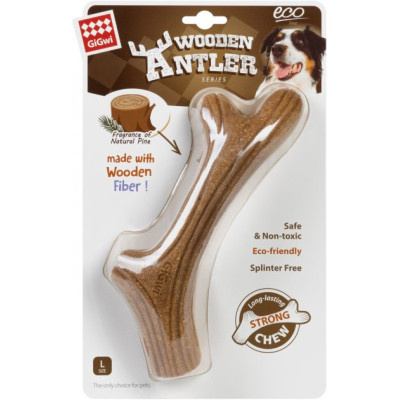 Игрушка для собак GiGwi Wooden Antler Рог жевательный L (2343) Винница - изображение 2