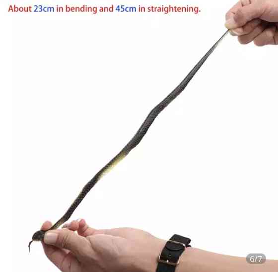 Іграшка змія декор 23 см чорно-білий Київ