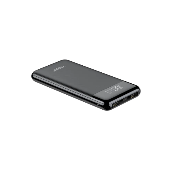 Павербанк 10000 mAh VEGER VG-W1087 быстрая зарядка черный power bank повербанк Одесса