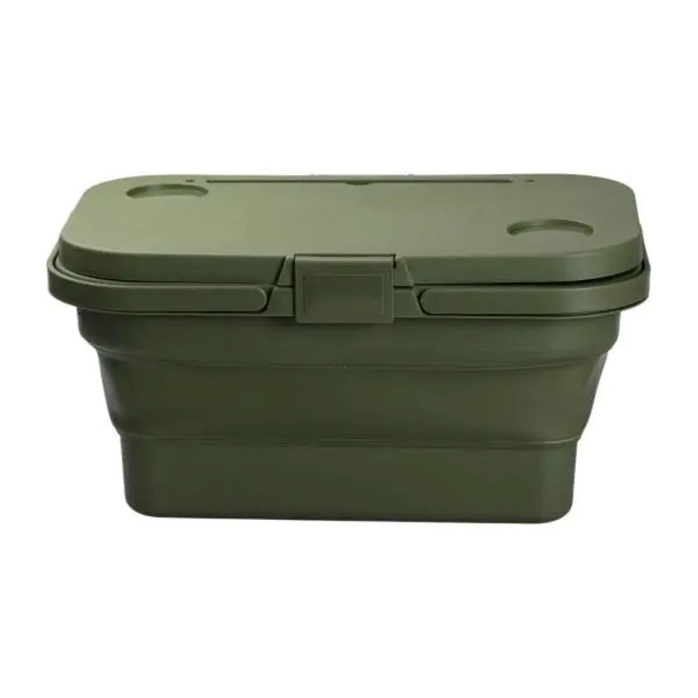 Lugi Складний кошик для пікніка з кришкою-столиком 44.8х26х14 см Зелений SJ-0120GR Киев - изображение 3