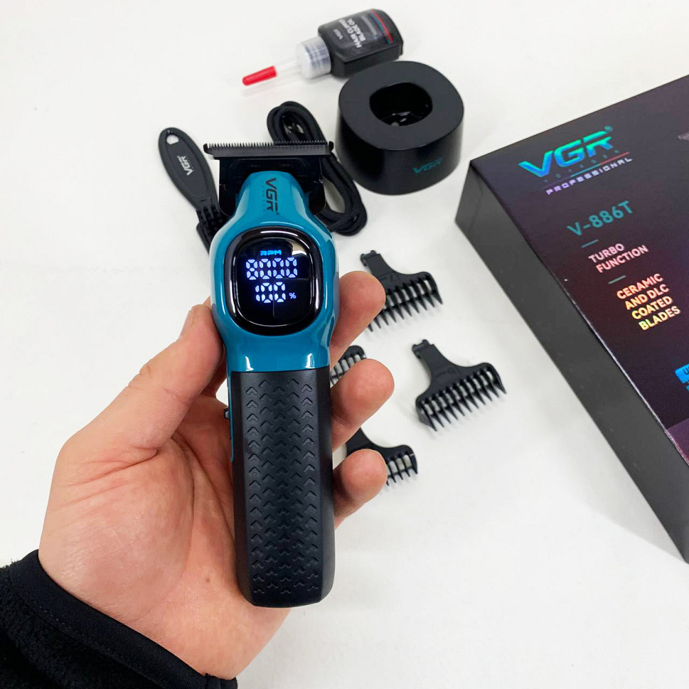 Триммер для стрижки аккумуляторный профессиональный, Мужской набор для стрижки волос беспроводной WU-35 Львов - изображение 5