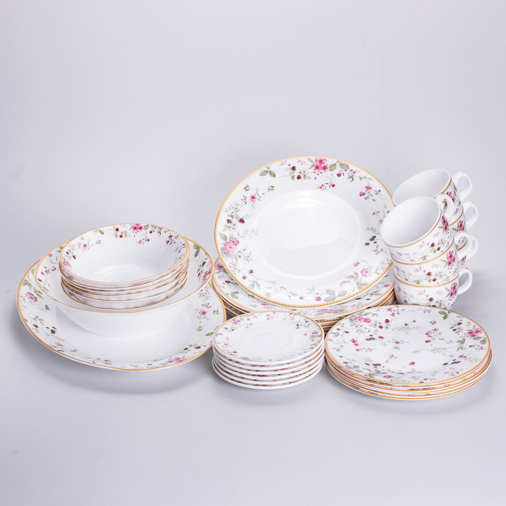 Фарфоровий столовий сервіз Strawberry на 6 осіб, 32 предмети Київ - фото 7