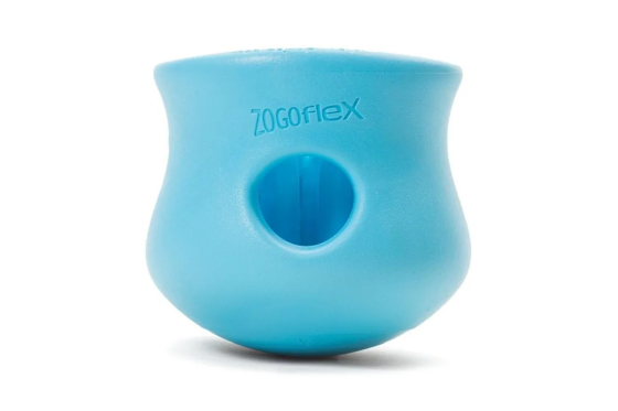 Іграшка головоломка для собак із схованкою для ласощів West Paw Toppl Treat Toy Large (Вест Пав Топпі) Дуже великий 12 см, Блакитний Запоріжжя